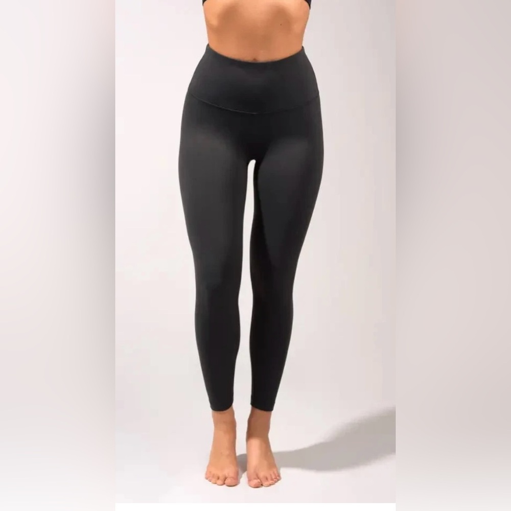 90 Degree Powerflex Everyday High Rise Ankle Leggings Black Womens M Crop